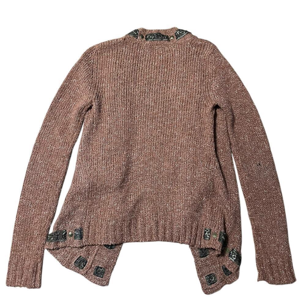 BKE Boho Burnt Orange Open Cardigan Size Small - Picture 2 of 4